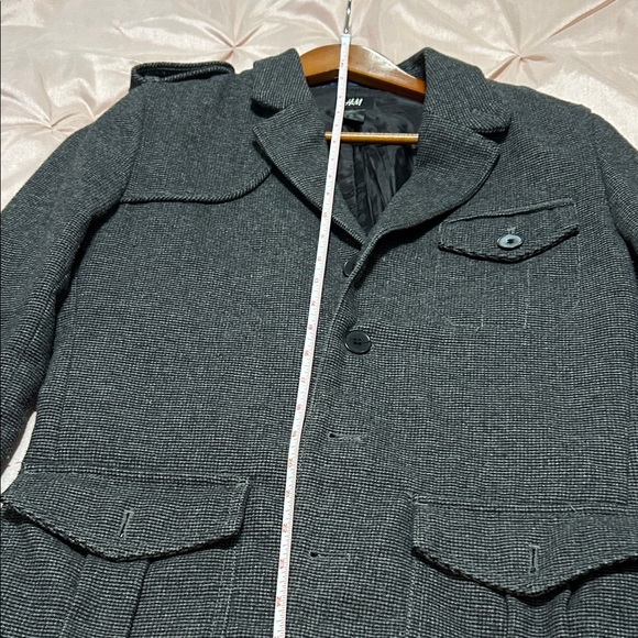 H&M Charcoal Jacket with Button Details - Picture 7 of 8